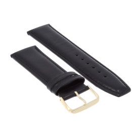 PASEK DO ZEGARKA 24 mm DILOY 777.24.1 CZARNY ZŁ