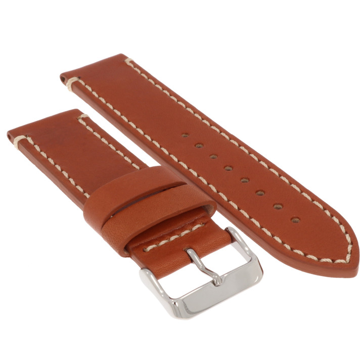 PASEK DO ZEGARKA 24 mm BISSET BS126.24.3 BRĄZOWY