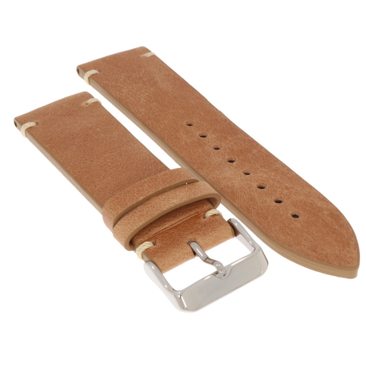 PASEK DO ZEGARKA 24 mm BISSET BS129.24.3 BRĄZOWY