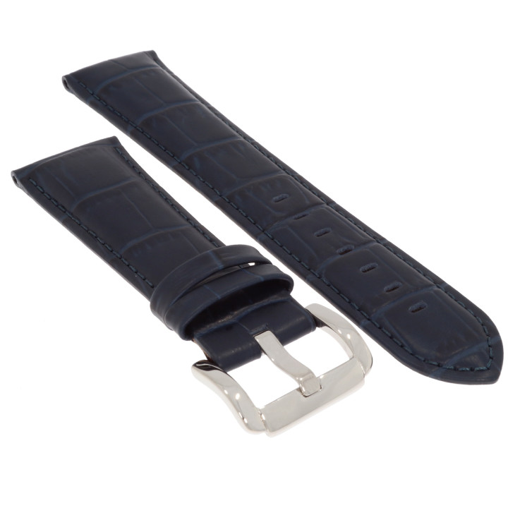 PASEK DO ZEGARKA 24 mm BISSET BS167.24.5 GRANATOWY