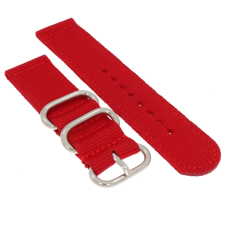 PASEK DO ZEGARKA 22 mm DILOY 408.22.6 CZERWONY