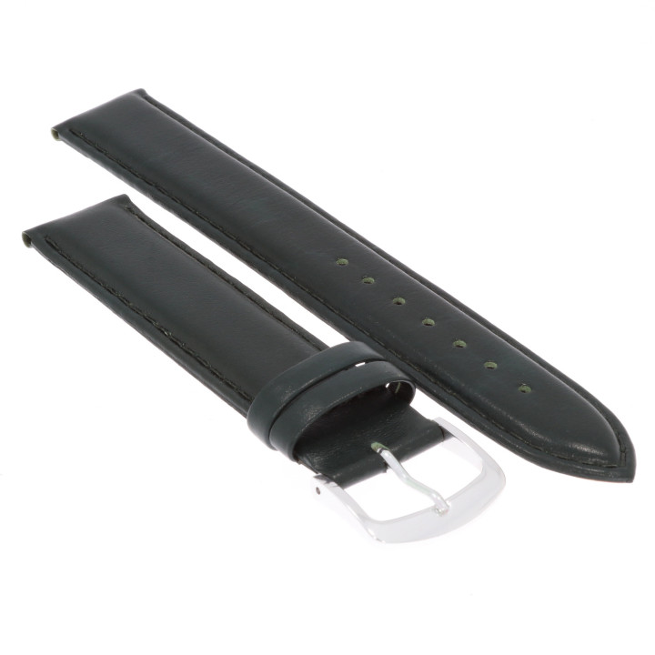 PASEK DO ZEGARKA 20 mm DILOY 302EL.20.11 CIEMNY ZIELONY DŁUGI XL