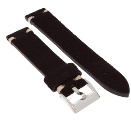 PASEK DO ZEGARKA 20 mm DILOY 417.20.1 NUBUK CZARNY