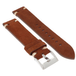 PASEK DO ZEGARKA 20 mm DILOY 417.20.2 NUBUK BRĄZOWY