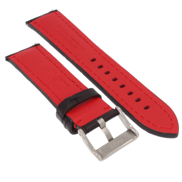 PASEK DO ZEGARKA 22 mm DILOY 395.22.1.6 CZARNY