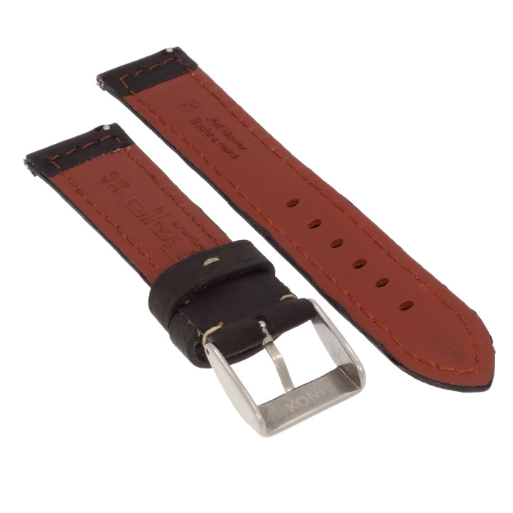 PASEK DO ZEGARKA 20 mm DILOY 396.20.1 CZARNY