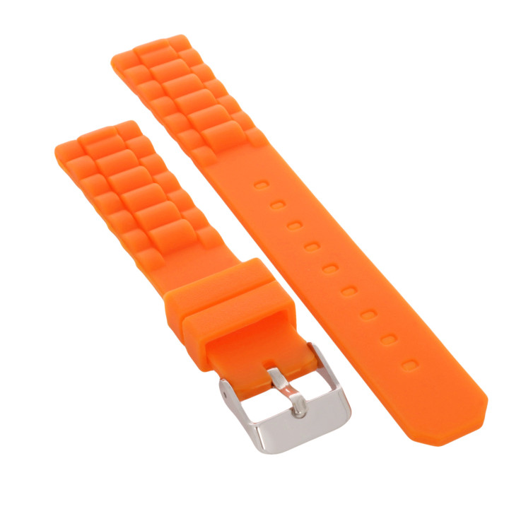 PASEK DO ZEGARKA DILOY 18 mm S252.18.12 POMARAŃCZOWY