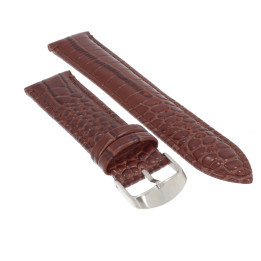 PASEK DO ZEGARKA 22 mm DILOY 412.22.2 BRĄZOWY