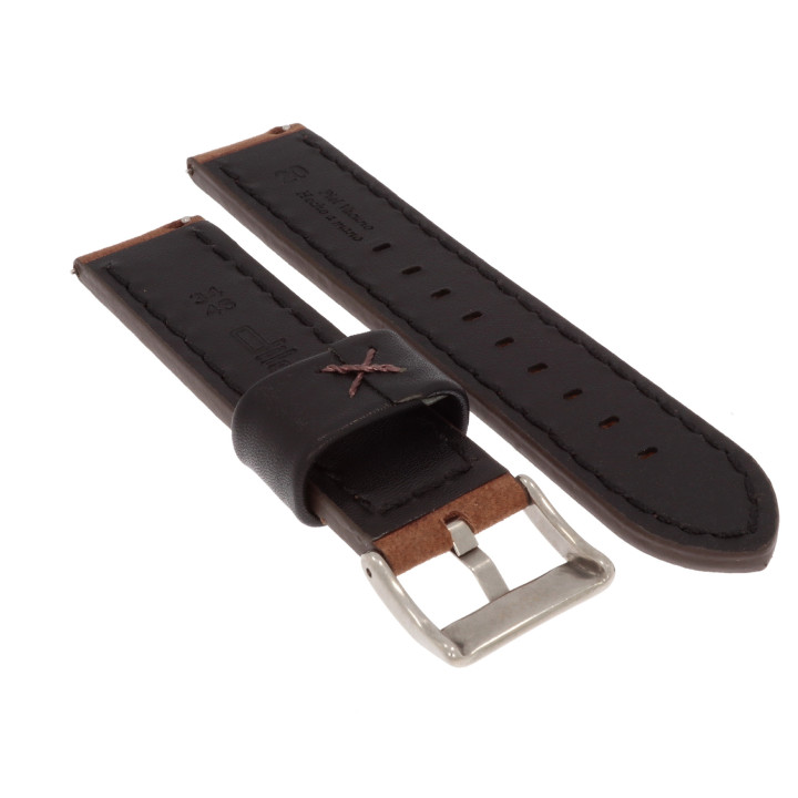 PASEK DO ZEGARKA 20 mm DILOY 399.02.20 BRĄZOWY