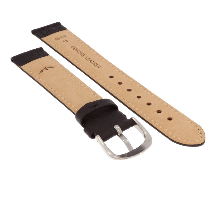 PASEK DO ZEGARKA 18 mm BISSET BS156.18.1 XL CZARNY