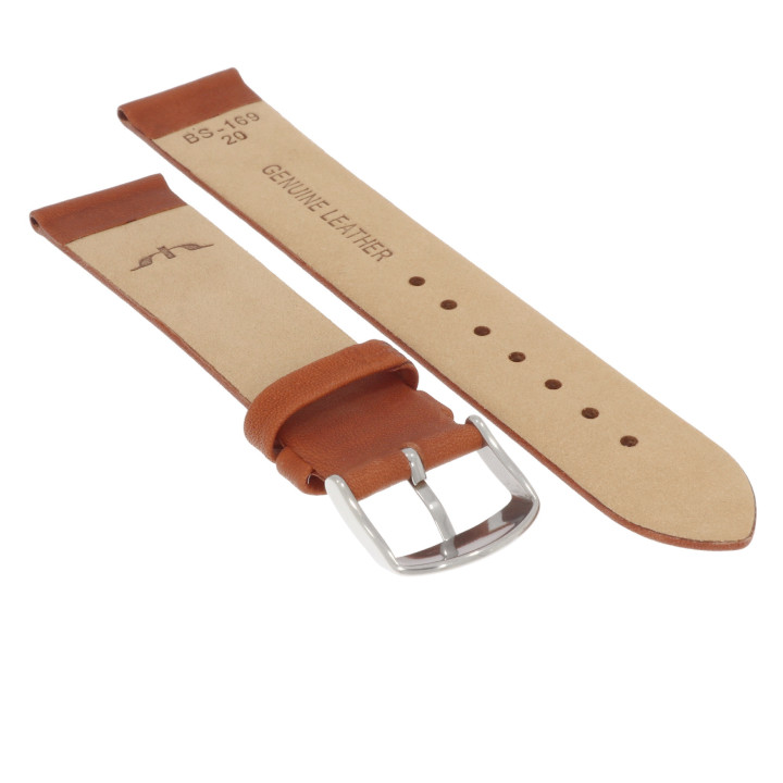 PASEK DO ZEGARKA 20 mm BISSET BS169.20.3 BRĄZOWY