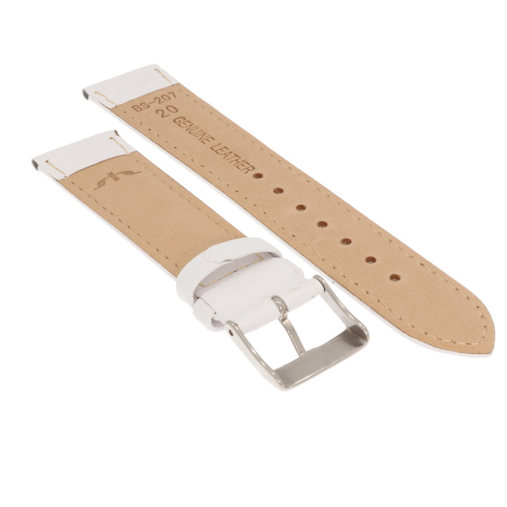 PASEK DO ZEGARKA 20 mm BISSET BS207.20.22 BIAŁY