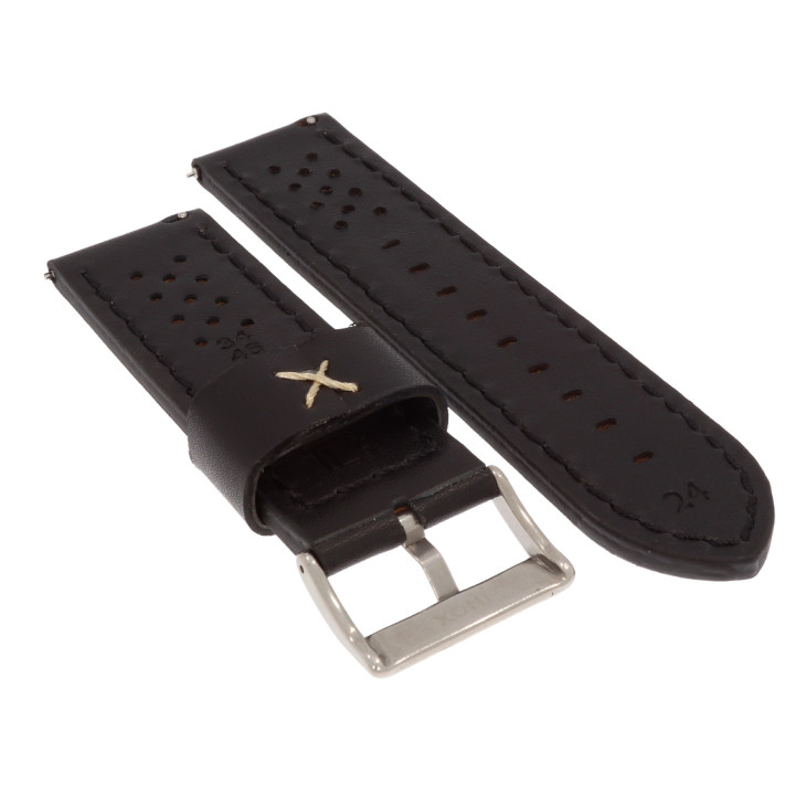 PASEK DO ZEGARKA 24 mm DILOY 398.24.1.22 CZARNY