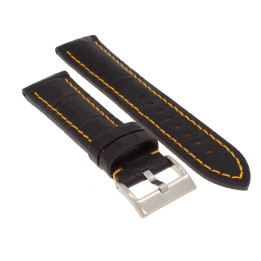 PASEK DO ZEGARKA 22 mm DILOY 395.22.1.10 CZARNY