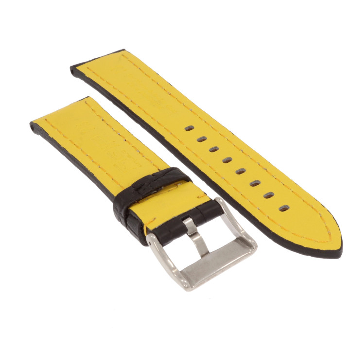 PASEK DO ZEGARKA 22 mm DILOY 395.22.1.10 CZARNY