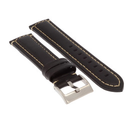 PASEK DO ZEGARKA 22 mm DILOY 393.22.1.22 CZARNY