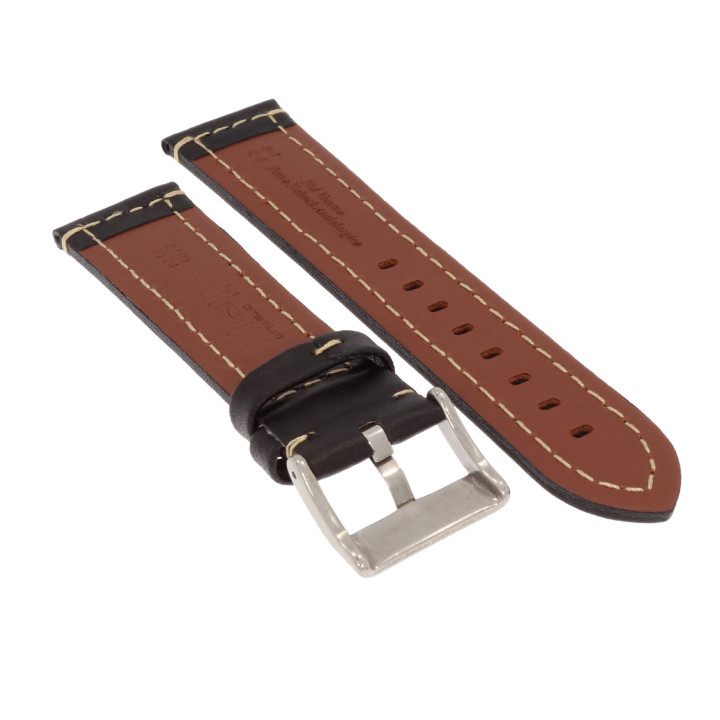 PASEK DO ZEGARKA 22 mm DILOY 393.22.1.22 CZARNY