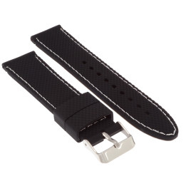 PASEK DO ZEGARKA 22 mm DILOY SBR22.22.1.22 CZARNY