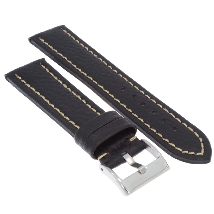 PASEK DO ZEGARKA 22 mm DILOY 376.01.22 (1) CZARNY