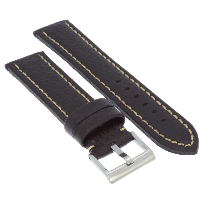 PASEK DO ZEGARKA 22 mm DILOY 376.22.2 BRĄZOWY