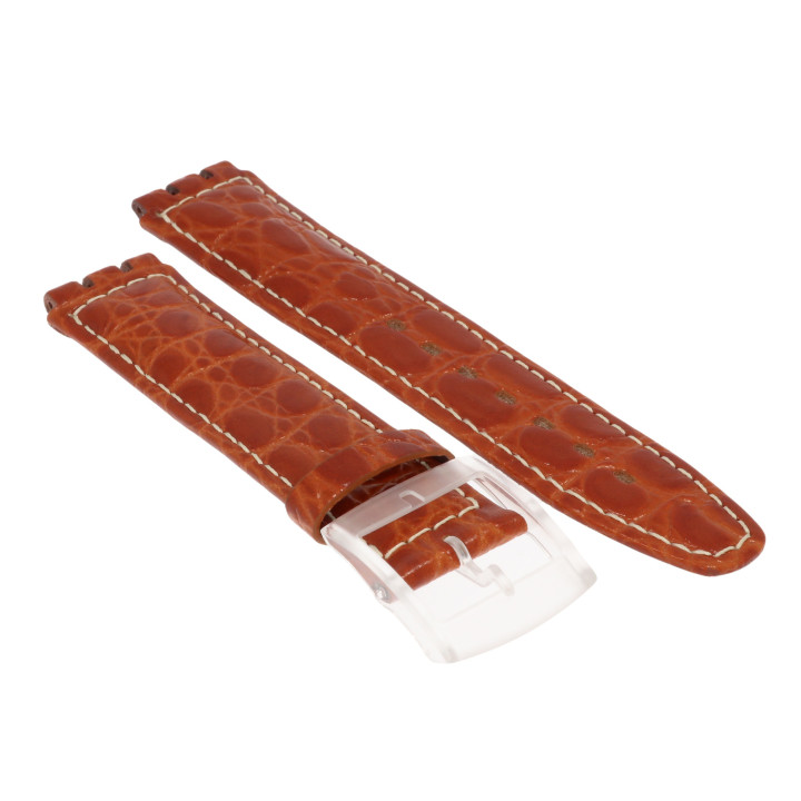 PASEK DO ZEGARKA 20 mm DILOY SCUB2.03.20 BRĄZOWY