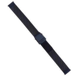 BRANSOLETA MESCH SIATKOWA 12 mm BISSET  BM-101 GRANATOWA MATOWA