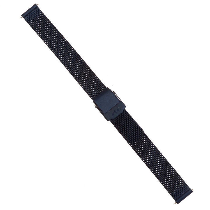 BRANSOLETA MESCH SIATKOWA 12 mm BISSET  BM-101 GRANATOWA MATOWA