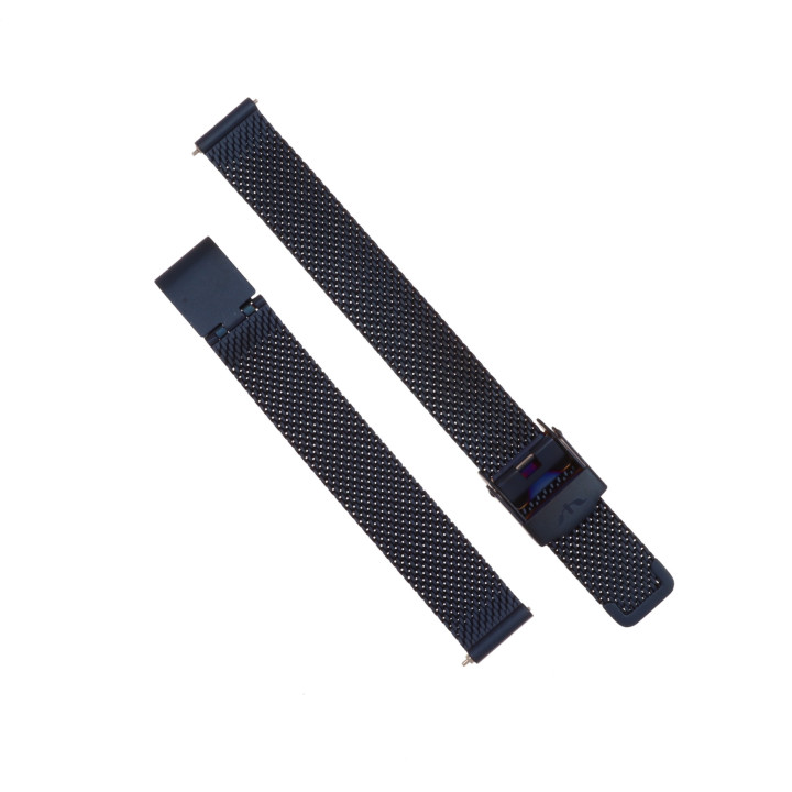 BRANSOLETA MESCH SIATKOWA 12 mm BISSET  BM-101 GRANATOWA MATOWA
