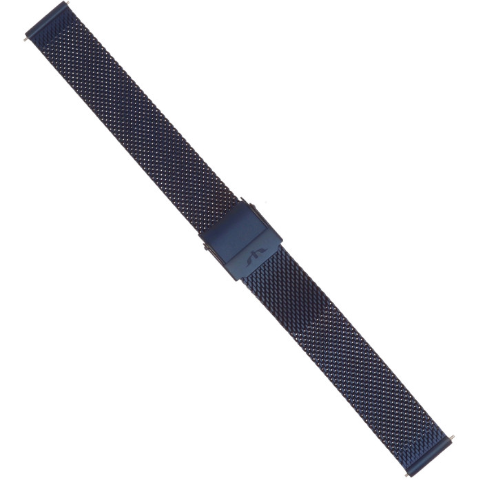 BRANSOLETA MESCH SIATKOWA 14 mm BISSET  BM-101 GRANATOWA MATOWA