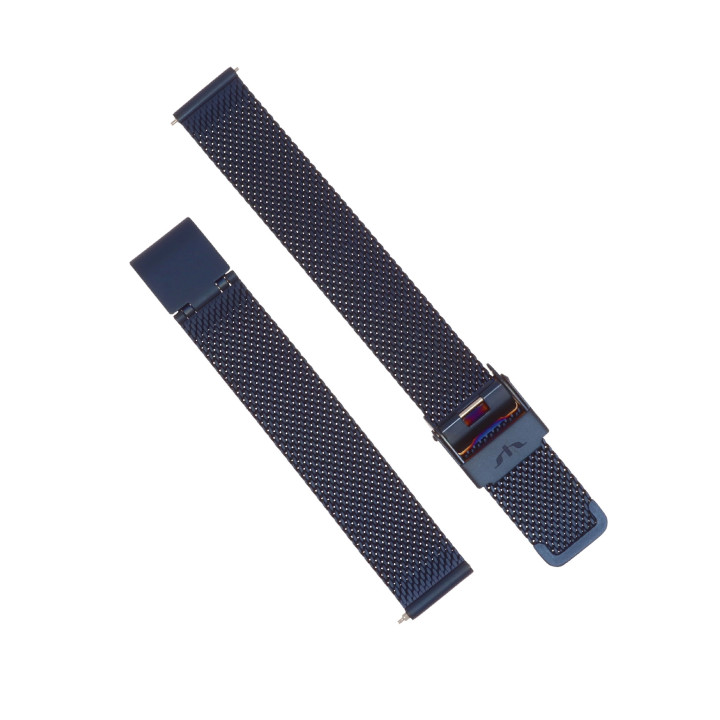 BRANSOLETA MESCH SIATKOWA 14 mm BISSET  BM-101 GRANATOWA MATOWA