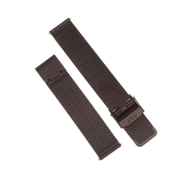 BRANSOLETA MESCH SIATKOWA 18 mm BISSET  BM-101 CZARNA