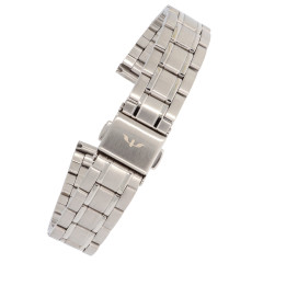 BRANSOLETA DO ZEGARKA 14 mm BISSET  BR-105 SREBRNA