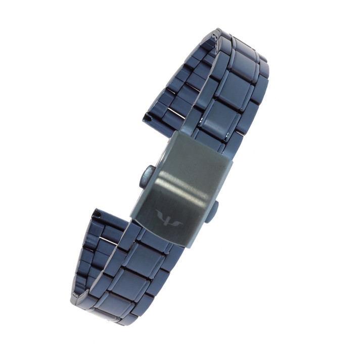 BRANSOLETA DO ZEGARKA 16 mm BISSET  BR-106 GRANATOWA