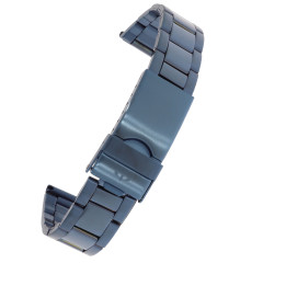 BRANSOLETA DO ZEGARKA 18 mm BISSET  BR-107 GRANATOWA