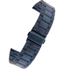 BRANSOLETA DO ZEGARKA 20 mm BISSET  BR-108 GRANATOWA