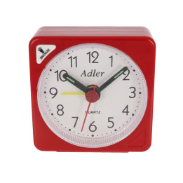 BUDZIK KWARCOWY ADLER RE03 CZERWONY