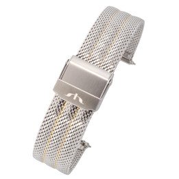 BRANSOLETA MESCH SIATKOWA 16 mm BISSET  BM-103 BICOLOR