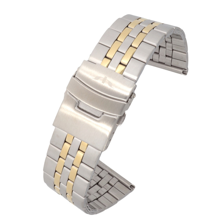 BRANSOLETA DO ZEGARKA 26 mm BISSET  BR-123 BICOLOR