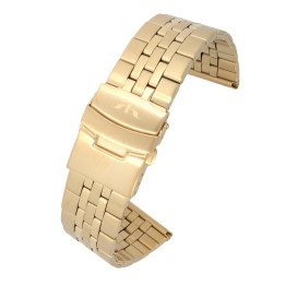 BRANSOLETA DO ZEGARKA 26 mm BISSET  BR-123 ZŁOTA