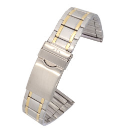 BRANSOLETA DO ZEGARKA 24 mm BISSET  BR-122 BICOLOR