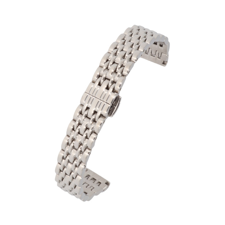 BRANSOLETA DO ZEGARKA 14 mm BISSET  BR-116 SREBRNA