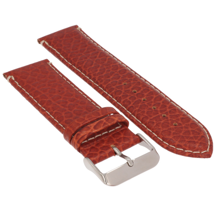 PASEK DO ZEGARKA 24 mm DILOY P206.24.8 BRĄZOWY
