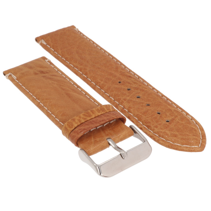 PASEK DO ZEGARKA 24 mm DILOY P206.10.24 JASNY BRĄZ