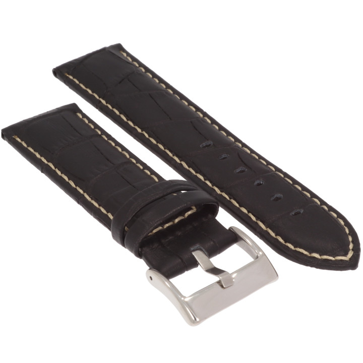 PASEK DO ZEGARKA 24 mm DILOY 378.01.24 CZARNY
