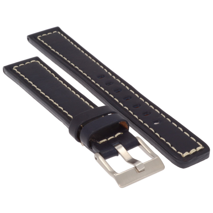 PASEK DO ZEGARKA 18 mm DILOY P353.18.5 (1) GRANATOWY