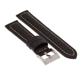 PASEK DO ZEGARKA 20 mm DILOY 374.20.1.22 CZARNY