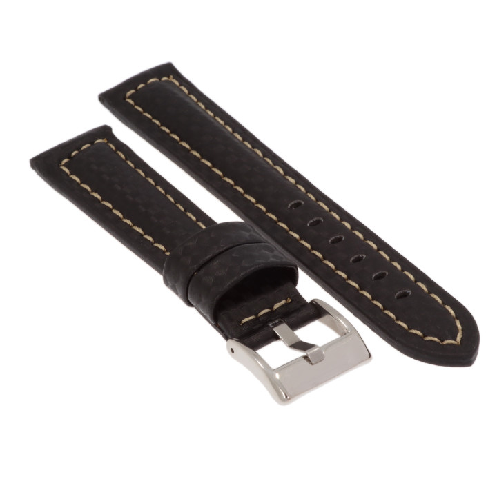 PASEK DO ZEGARKA 20 mm DILOY 374.20.1.22 CZARNY