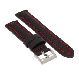 PASEK DO ZEGARKA 20 mm DILOY 374.1.6.20 CZARNY