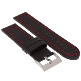 PASEK DO ZEGARKA 22 mm DILOY 382.53.22 CZARNY