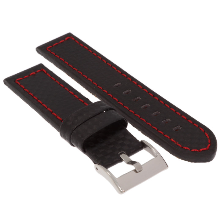 PASEK DO ZEGARKA 22 mm DILOY 382.53.22 CZARNY